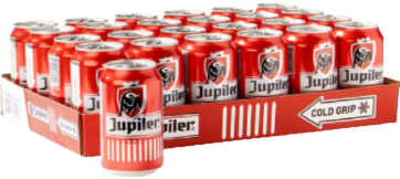 Jupiler tray met 24 blikjes van 33cl Jupiler tray met 24 blikjes van 33cl